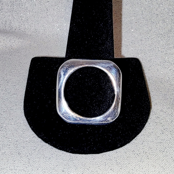 Vintage CHANEL Square Sterling Silver Ring - Picture 3 of 6